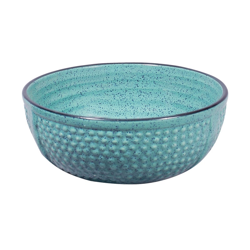 miah decor MDCF-27 Ergonomic Crafted Nestled Serving Bowls (3 Sizes): Pristine Blue Color - Image 2