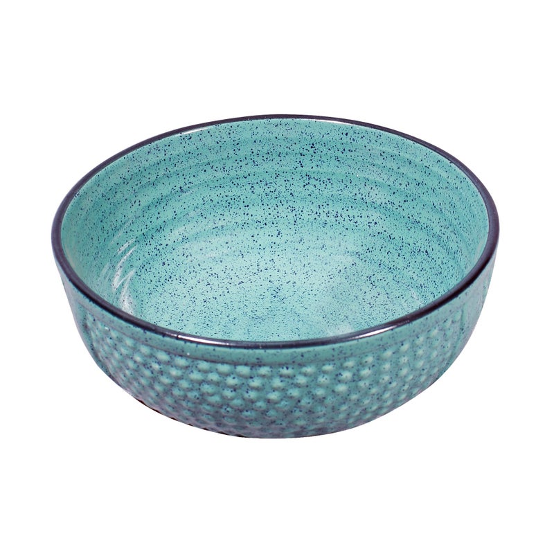 miah decor MDCF-27 Ergonomic Crafted Nestled Serving Bowls (3 Sizes): Pristine Blue Color - Image 4