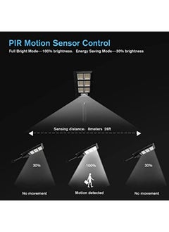 QUESERA 120 Watt Solar Street Light for Outdoor Dusk to Dawn 5000K Daylight White Flood Endurance Lamps  - Image 4