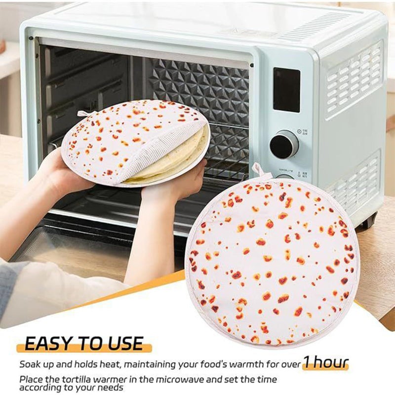 Insulated Tortilla Warmer Bag Thermal Storage Container for Pizza Kitchen Buffet - Image 4