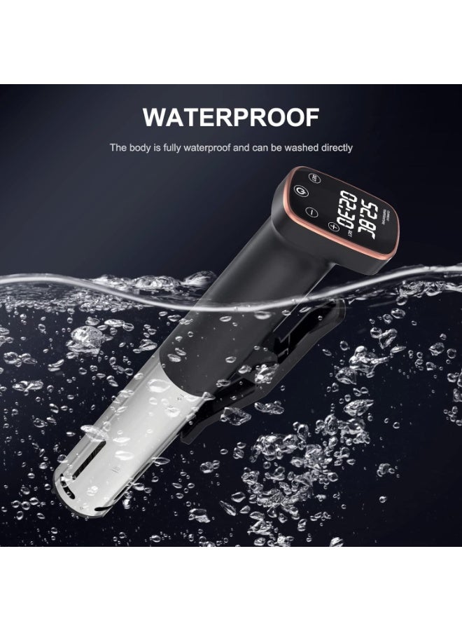 Sous Vide Immersion Circulator, 1400W Constant Temperature Slow Cooker with APP Control and Touch Display - Image 4