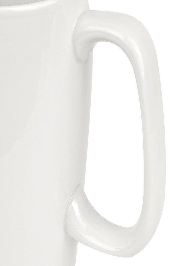 Linkidea Ceramic Coffee Mug with Slide Lid, 20oz Extra Large Travel Coffee Cup with Handle, Reusable Tall Coffee Mugs Large Capacity Drinking Teacups, Dishwasher Safe, White - Image 4