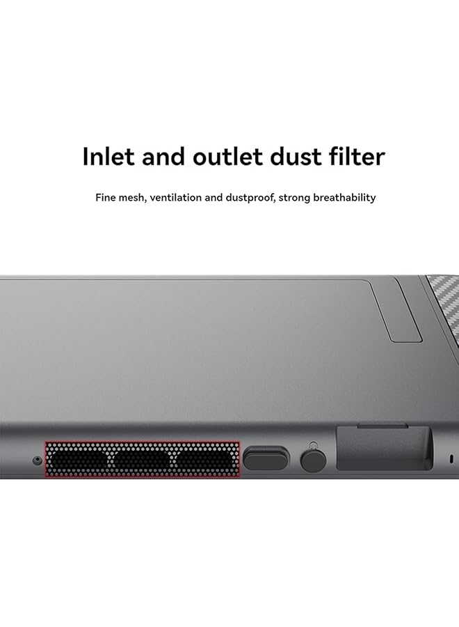 مجموعة حماية من الغبار لوحدة تحكم الألعاب سويتش 2 مع سدادات غبار وملصقات جوي كون اليسرى واليمنى وأغطية هزازة من السيليكون - Image 5