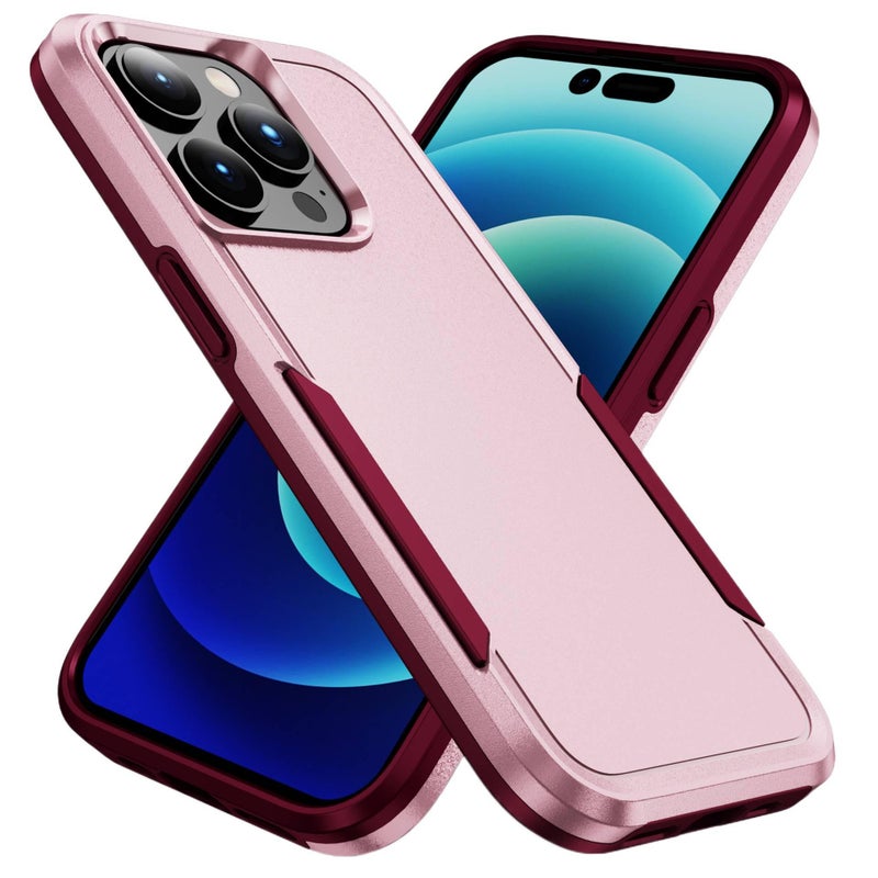 MS غطاء واقي بPC لـ iPhone XS Max مع مقاوم للخدش والحماية من السقوط مع مقاوم للصدمات مع مقاوم لبصمات الأصابع باللون وردي باللون الوردي - Image 1
