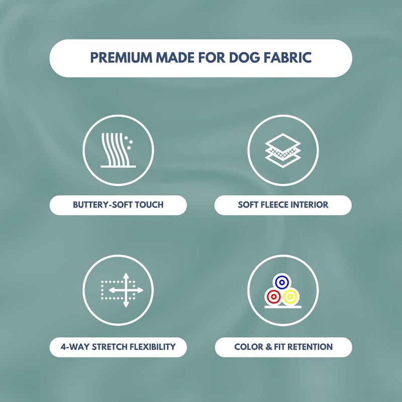 Spark Paws Dog Hoodie – Premium Dog Sweater for Small, Medium, and Large Dogs | Warm Outfits for French Bulldogs, Pitbull, Puppy, Winter Jacket Alternative - Teal - 4XL - Image 5