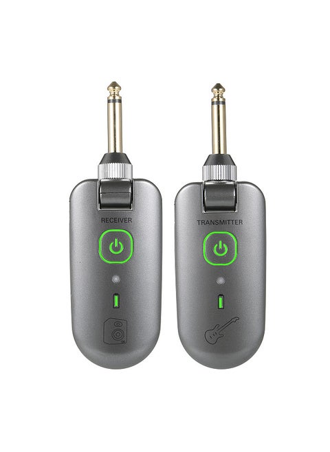 double W3 Portable UHF Wireless Guitar Transmitter and Receiver Set 50M Transmission Range Audio Wireless System Built-in Rechargeable Lithium Battery