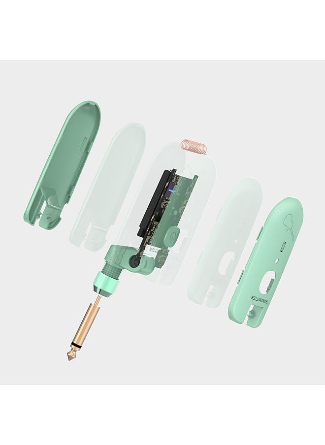Double - double W3 Portable UHF Wireless Guitar Transmitter and Receiver Set 50M Transmission Range Audio Wireless System Built-in Rechargeable Lithium Battery - Image 1