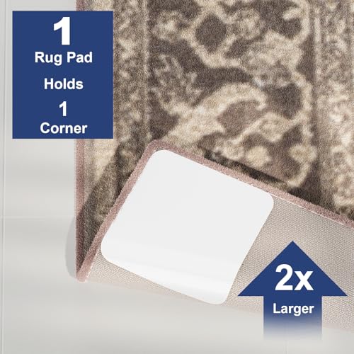 Home Techpro 12 PCS Rug Tape, Gripper for Rug for Hardwood Floors, Double Sided Reusable Under Rug Carpet Tape Stickers, Rug Anti Slip Grips for Area Rugs, Non Slip Rug Pads - Image 4