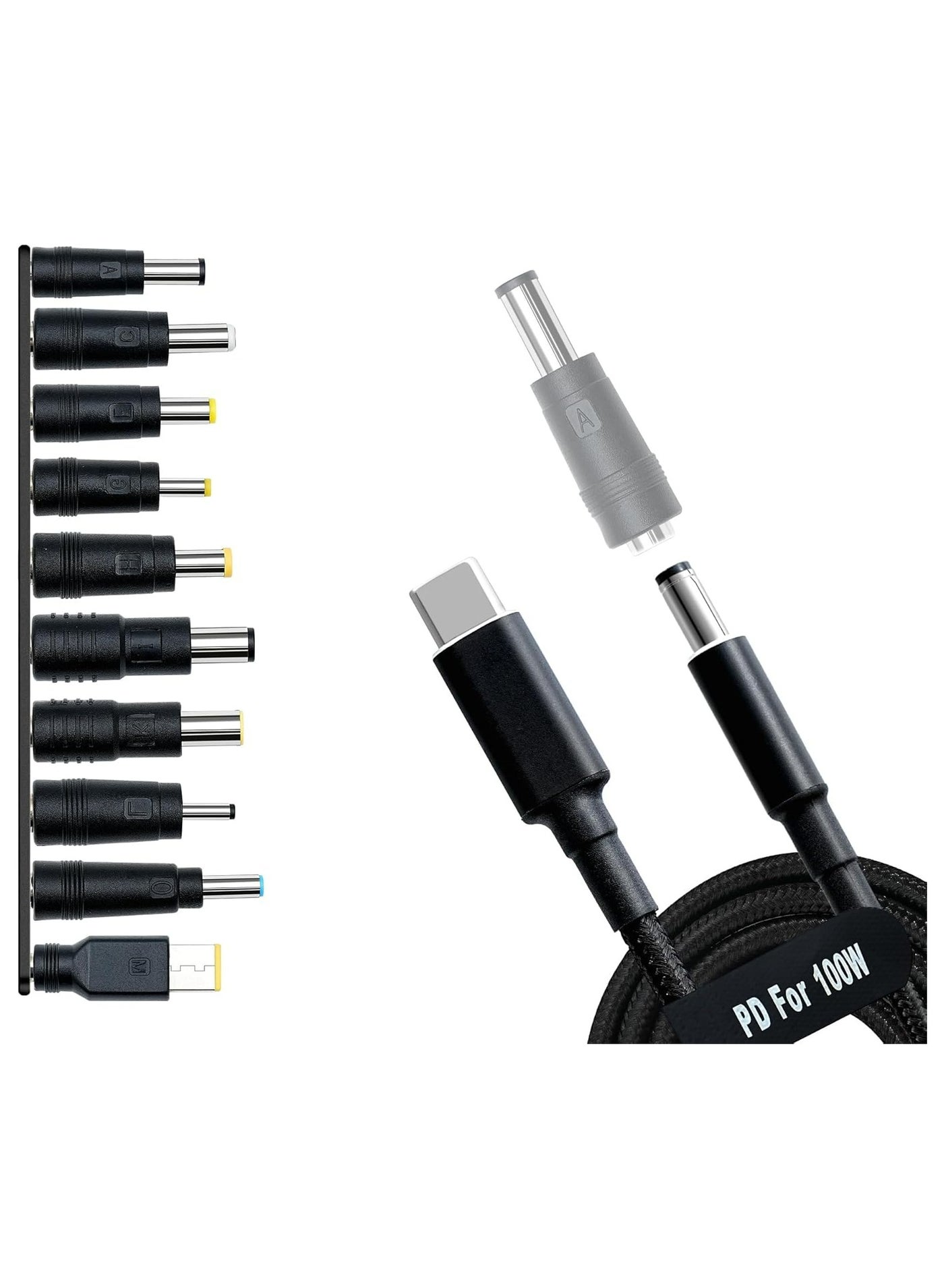 cmgtyyd Cmgtyyd Usb C To Dc Adapters 10pcs Power Plug Kit usbc 100W