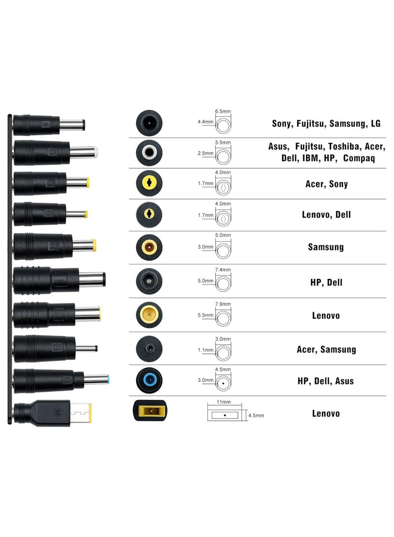 CMGTYYD USB C to DC Adapters 10PCS Power Plug Kit, 100W PD Power Cable & 5.5x2.1mm Round Barrel Jack for Laptop Charging, Compatible with Sony, Toshiba, Samsung, Acer, Asus, Lenovo, Dell, HP - Image 4