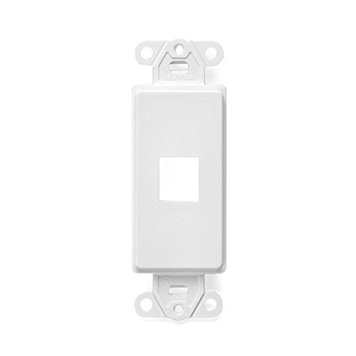 Leviton QuickPort Decora Insert, 1-Port, 41641-W, White - Image 2