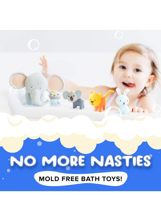 SplashEZ Mold Free Bath Toys For Babies & Toddlers, Animal No Hole Bath Toys, No Mold For Tub, Beach, Pool, Bpa-Free, Dishwasher-Safe, Infant Bath Toys No Holes 0 1 3 6 12 18 Months  - Image 4