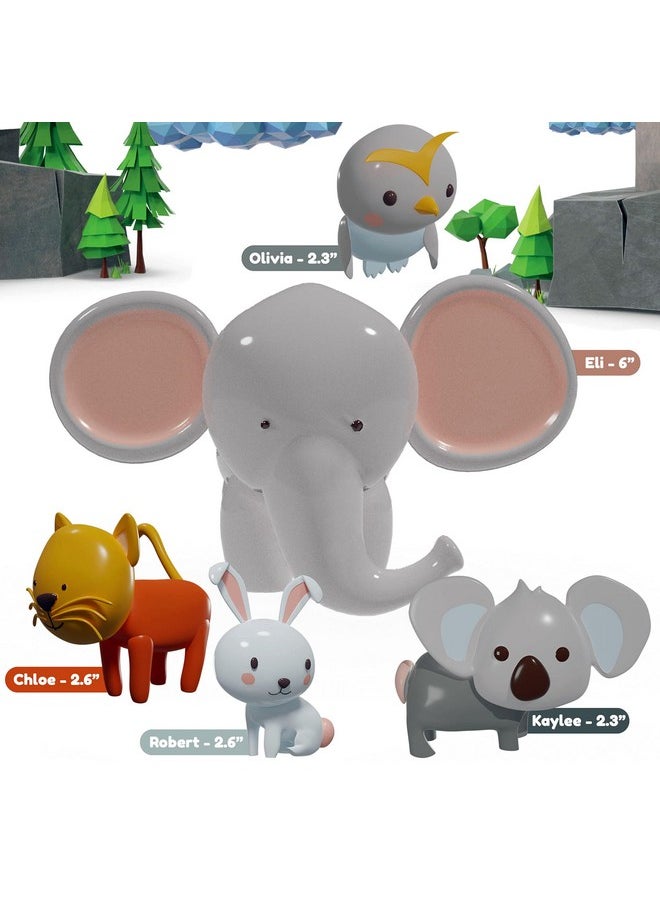 SplashEZ Mold Free Bath Toys For Babies & Toddlers, Animal No Hole Bath Toys, No Mold For Tub, Beach, Pool, Bpa-Free, Dishwasher-Safe, Infant Bath Toys No Holes 0 1 3 6 12 18 Months  - Image 2