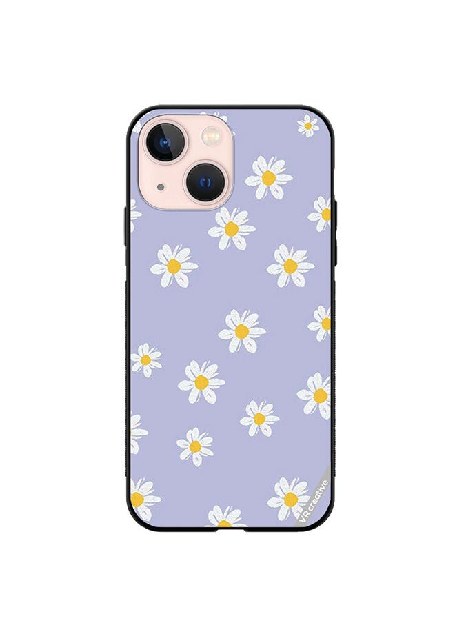 VR CREATIVE Protective Case Cover For Apple iPhone 14 Daisy Flower Design Multicolour - Image 1