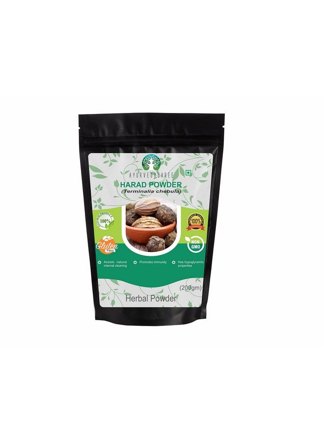 AYURVEDASHREE Haritaki Powder 200 Gm I Terminalia Chebula Powder I an Ayurvedic Herb for Detoxification & Rejuvenation for Vata I Vata Kapha and Pitta BalancerI Non GMO I Gluten Free I GMP Cerfitied - Image 1