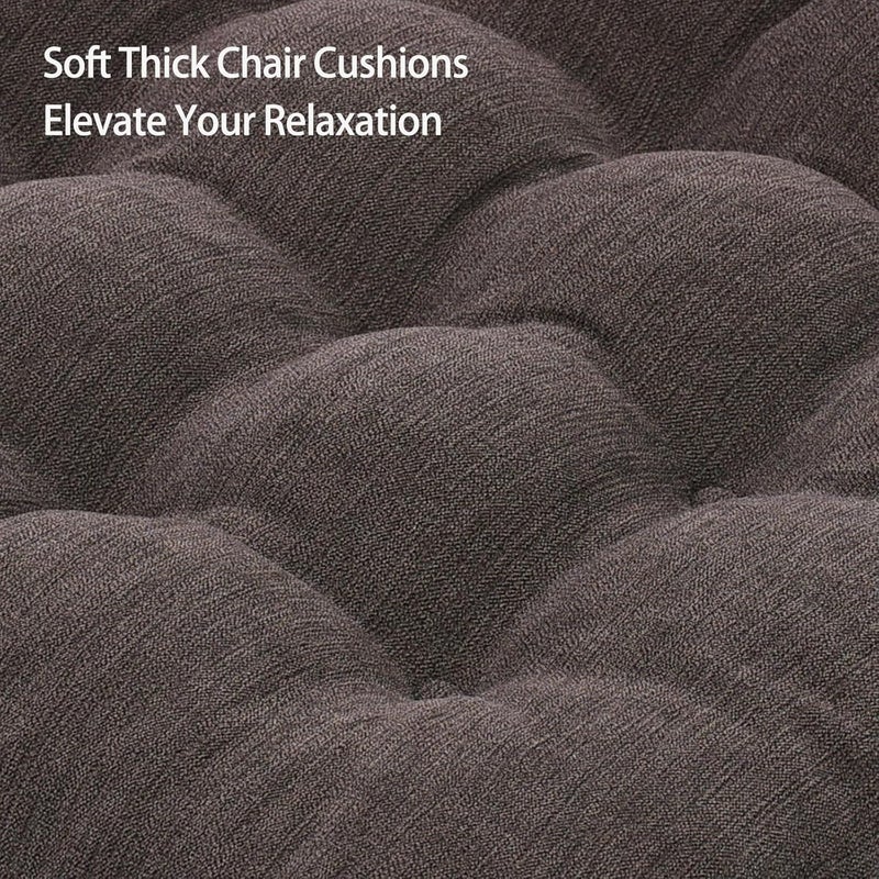 HAVARGO Recliner Cushions for Elderly - 20x20x5 Inch Thick Chair Cushion with Soft Tufted Dual Layer Design in Taupe - Image 4