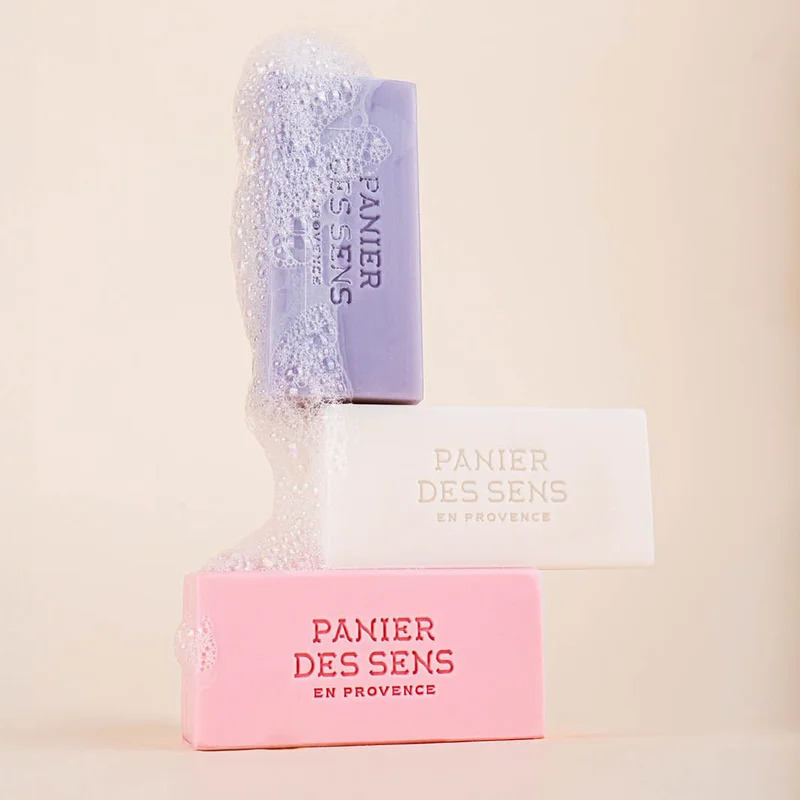 PANIER DES SENS Gift set of 3 perfumed solid soaps - Cotton, Lavender, Rose Nectar 3x100g