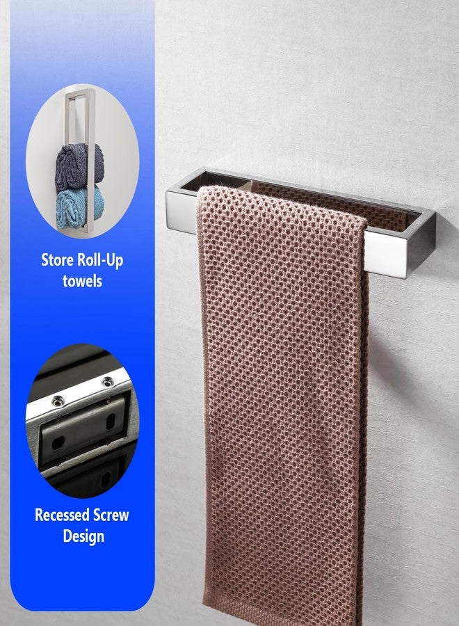 Miyili 2-Piece Bathroom Hardware Set - Toilet Paper Holder and Towel Ring, SUS 304 Stainless Steel Bath Accessories Set, Polished - Image 5