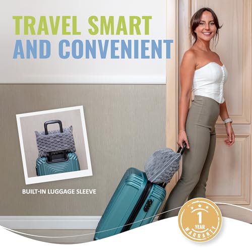 BOACAY Packable Travel Blanket for Airplane, Car - Compact Office Blanket - Portable Pillow for Adults, Kids with Case, Luggage Sleeve, Backpack Clip - Image 3