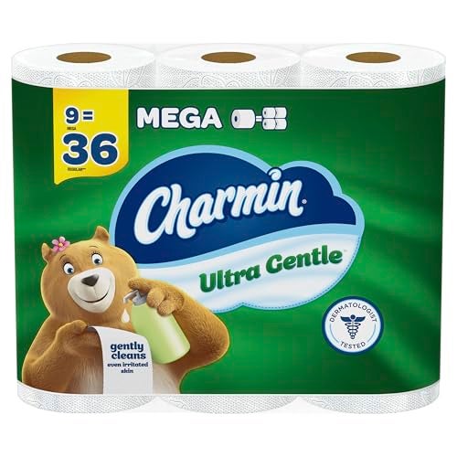 Charmin Ultra Gentle Toilet Paper, 9 Mega Rolls, 231 Sheets Per Roll - Image 2