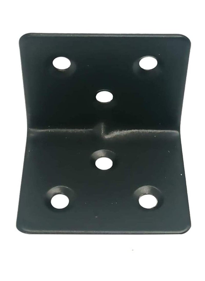 Alamic Corner Brace Stainless Steel Shelf Support Brackets 38 x 30 x 30mm Right Angle L Shape Bracket for Furniture Wood Cabinets Shelves, 12 Pack