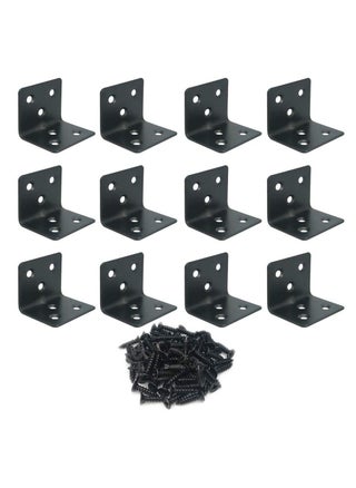 Alamic Corner Brace Stainless Steel Shelf Support Brackets 38 x 30 x 30mm Right Angle L Shape Bracket for Furniture Wood Cabinets Shelves, 12 Pack - pzsku/Z8BCF345CBD748BB9C683Z/45/_/1663057050/527d299c-dd1b-40f2-a9fa-98f55f5cf344