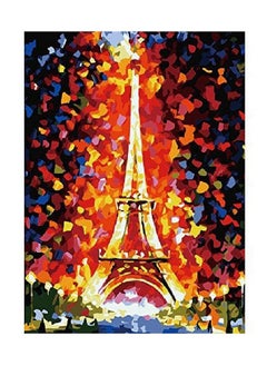 Geekmonkey Paint by Number Without Framed Canvas I Painting Color Set I Beginners to Advance - 40 X 50 Cm (Eiffel Tower) by Colourit  - Image 1