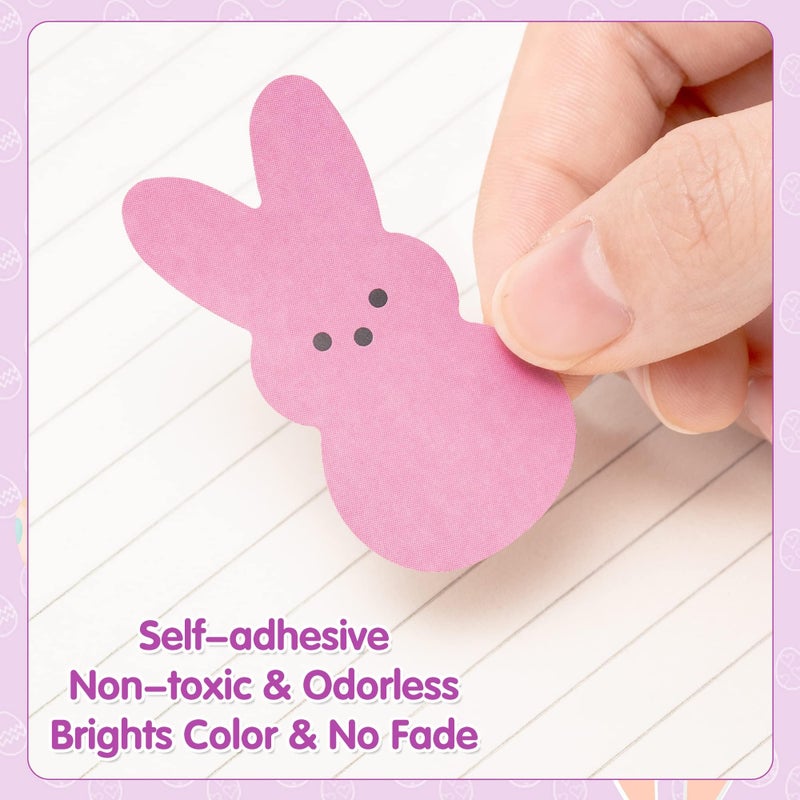 Haooryx Easter Bunny DIY Stickers - 300PCS Make A Face Bunny Animal Sticker Roll Make Your Own Rabbit Vinyl Waterproof Self Adhesive Water Bottle Laptop Skateboard Travel Case Scrapbook Journal Supply - Image 4