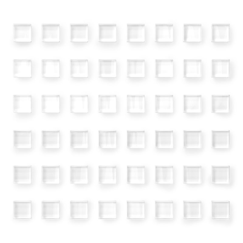 Mymazn Fridge Magnets Glass Refrigerator Magnets Clear Magnets for Decorative Kitchen Office (48 Pack) - Image 1