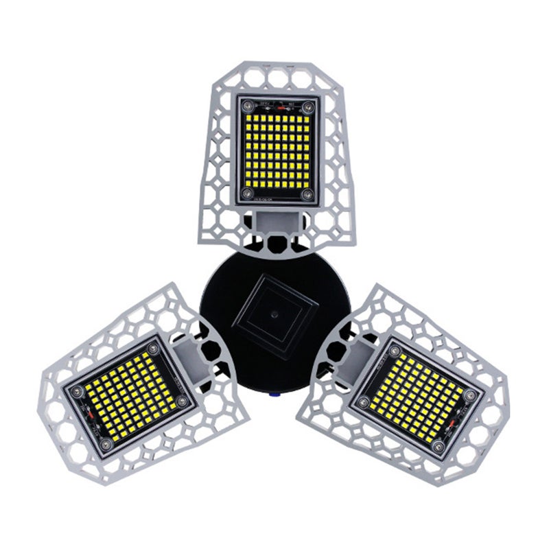 Folding Triple Leaf Led Industrial Light High Power Light Sensitive Waterproof Indoor E27 Industrial Lighting Garage Lights - Image 1