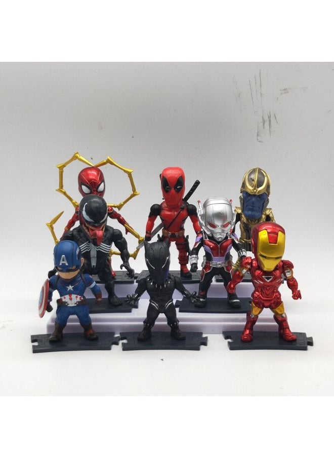 8 League Base Doll Gashapon Machine Ornaments Q Edition-Color:8 Models Of 4 Generations  - Image 1