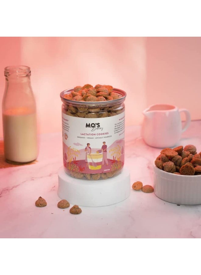 MOS Lactation Cookies, 300Grams | Wheat| Vegan | Vanilla Healthy Snacks For New Mom'S & Pregnant Women |Healthy Pregnancy Cookies | 100% Natural Ingredients | Preservatives Free - Image 4
