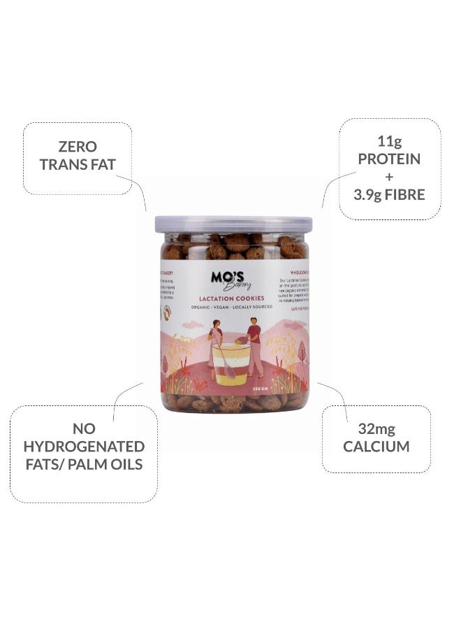 MOS Lactation Cookies, 300Grams | Wheat| Vegan | Vanilla Healthy Snacks For New Mom'S & Pregnant Women |Healthy Pregnancy Cookies | 100% Natural Ingredients | Preservatives Free - Image 5