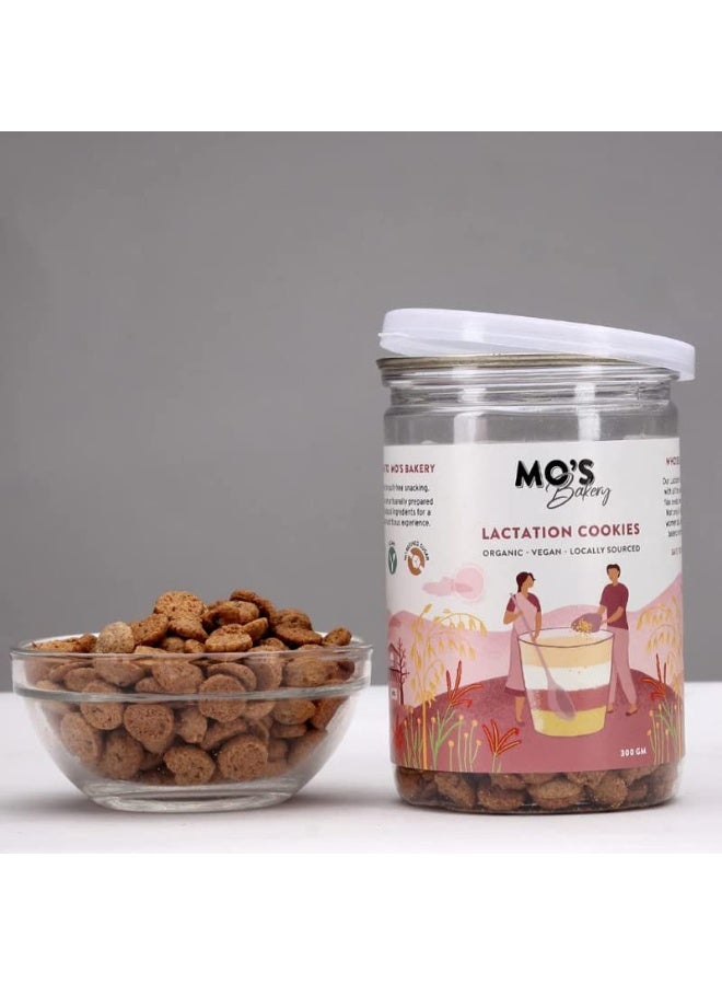 MOS Lactation Cookies, 300Grams | Wheat| Vegan | Vanilla Healthy Snacks For New Mom'S & Pregnant Women |Healthy Pregnancy Cookies | 100% Natural Ingredients | Preservatives Free - Image 3