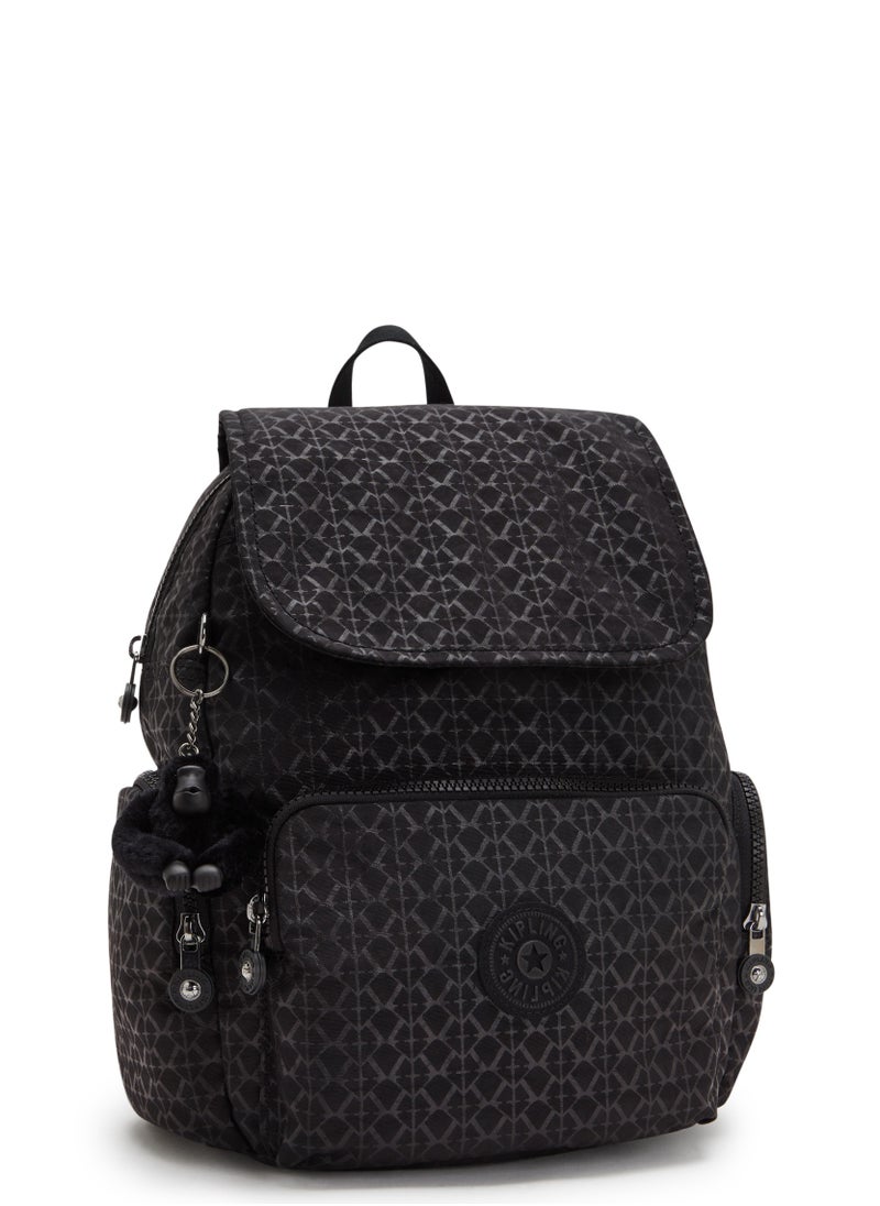 kipling - City Zip Small Backpack with Adjustable Straps Signature Emb - Image 1