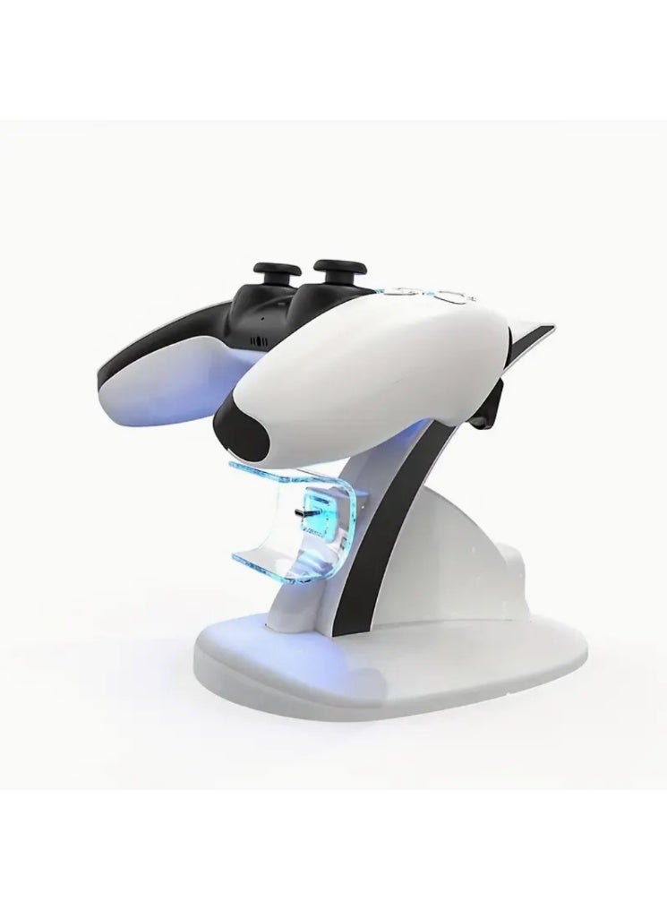 PS5 charger | Dual charging dock | PlayStation 5 accessories | Controller organizer | Gaming setup décor | Fast charging | PS5 charging base | Safe charging | Controller stand | Gaming station - Image 2