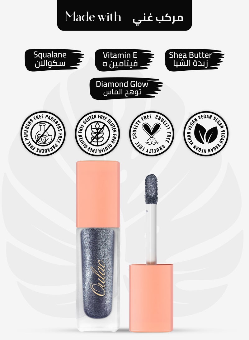 Oulac Liquid Glitter Eyeshadow - Metallic & Shimmer Formula, Intense Sparkle Eyeshadow, Eyeliner & Highlighter, Fine Sparkle & Glow, Blendable, Crease-Resistant, Vegan & Cruelty-Free, Long-Lasting, 5.4g - Light Year - 12 - Image 2