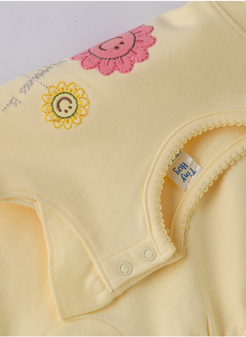Tiny Hug Baby Yellow Happiness is... Onesie  - Image 4