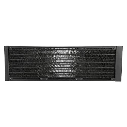 Zunate 12 Pipe Heat Exchanger Radiator, Liquid Cooler with Water Separator, G1/4Thread Copper Fin Water Cooler Tube for PC CPU Water Cool System Computer(360mm) - Image 1