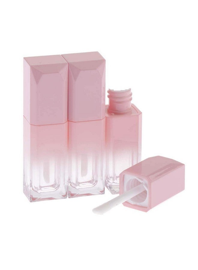 Healthcom 10 Packs 5Ml Gradient Pink Lip Gloss Tubes Vials Empty Refillable Lip Balm Bottles Container Lip Glaze Tube With Wand Lip Oil Pipe Vials Diy Makeup Lipstick Tubes Holder Cosmetic Pot For Women Girl  - Image 1