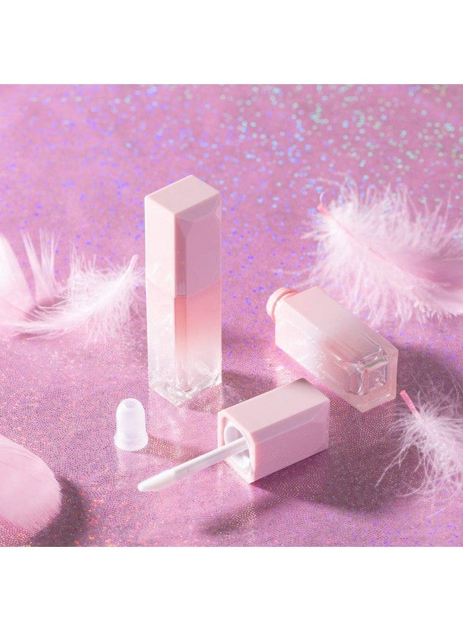 Healthcom 10 Packs 5Ml Gradient Pink Lip Gloss Tubes Vials Empty Refillable Lip Balm Bottles Container Lip Glaze Tube With Wand Lip Oil Pipe Vials Diy Makeup Lipstick Tubes Holder Cosmetic Pot For Women Girl  - Image 4