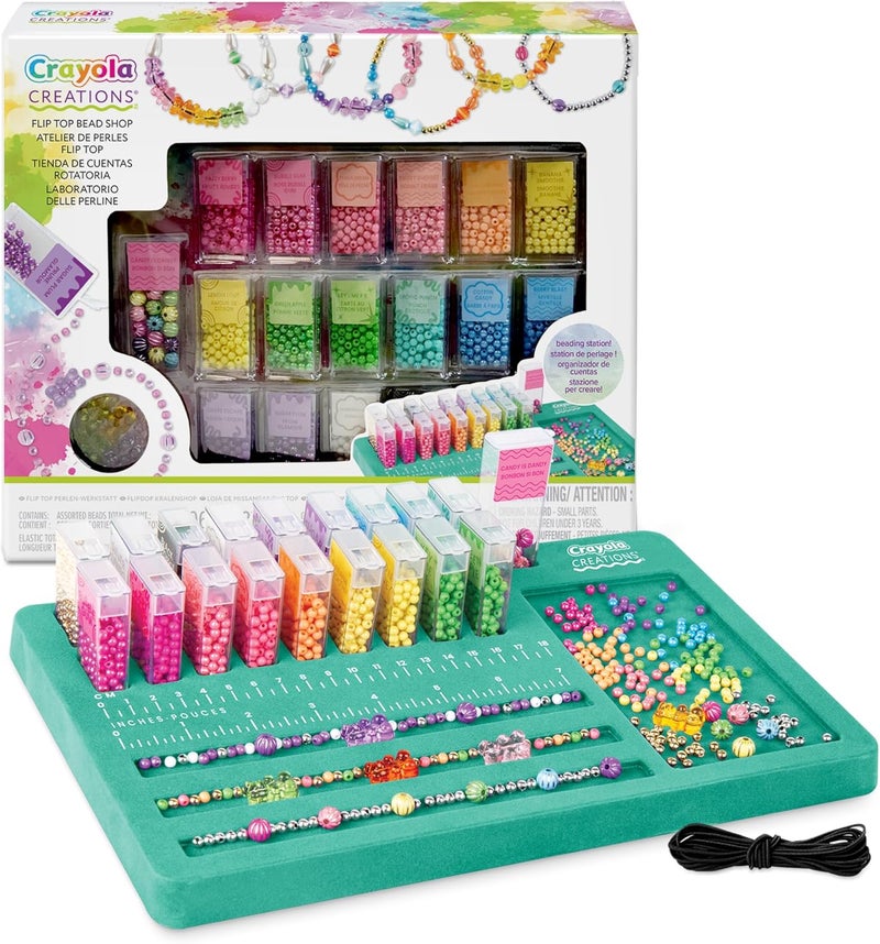 Crayola Creations Bead Laboratory Set – 2500-Piece Jewelry Making Kit for Girls | DIY Bracelet & Necklace Craft Set, Creative Gift for Kids Ages 8+ - Image 3