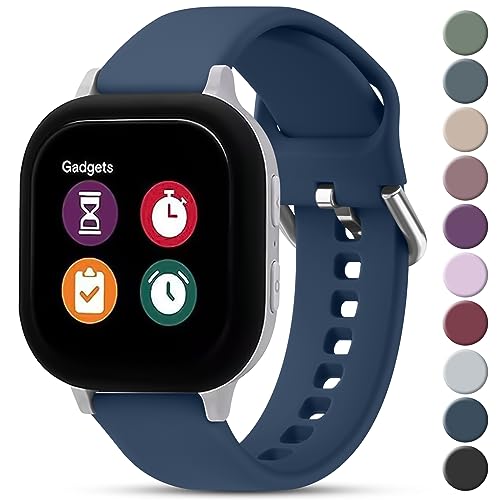 Meliya Silicone Band Replacement for Gizmo Watch 3 2 1/Gabb Watch, 20mm Soft Waterproof Kids Gizmo Watch Band Replacement Gabb Watch Bands for Boys and Girls, Breathable & Washable (Blue) - Image 1