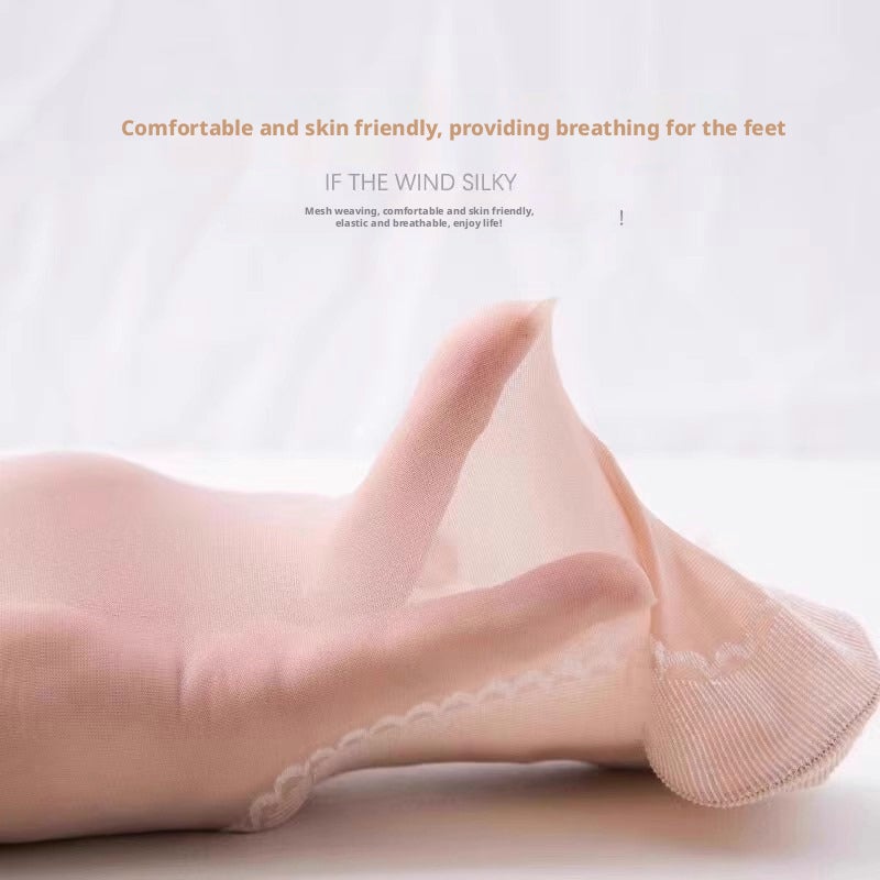 Women's Crystal Invisible Seamless Ultra-Thin Non-Slip Socks - Image 3