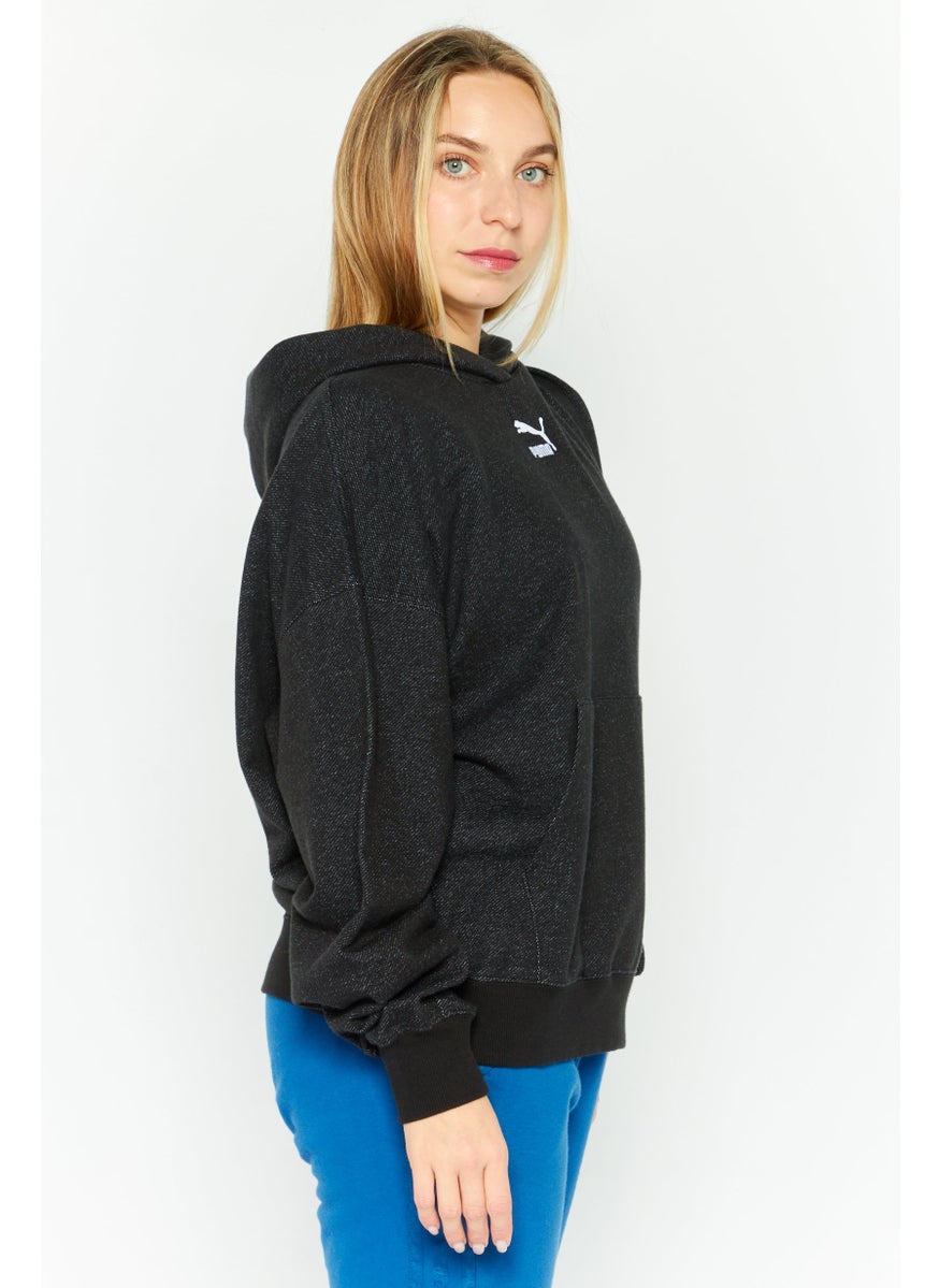 PUMA Women Sportswear Fit Long Sleeves Outdoor Sweatshirt, Black  - Image 3