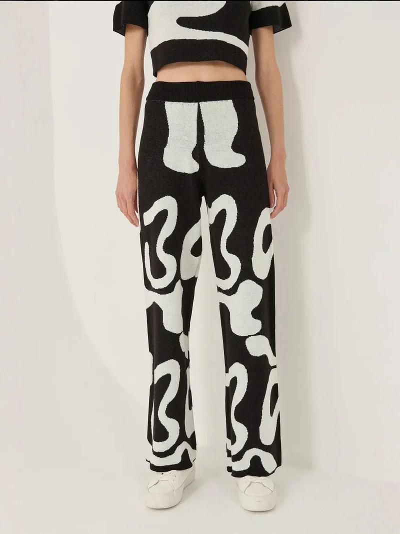 HICCUP Abstract Knit Pants