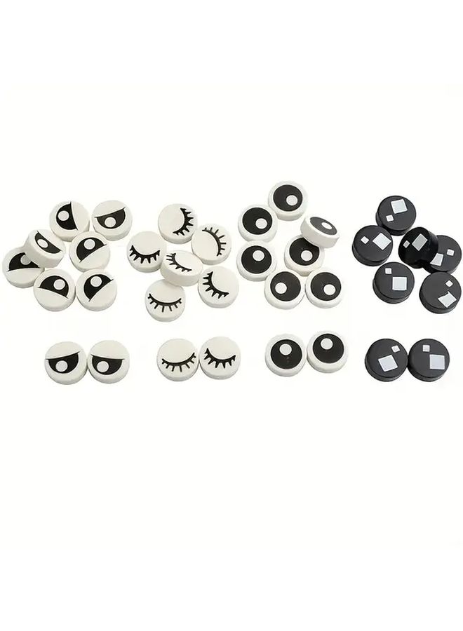 50pcs Mixed Style Eyes Building Blocks MOC Toy Realistic Circular Eyelash Pattern Creative Gift - Image 3