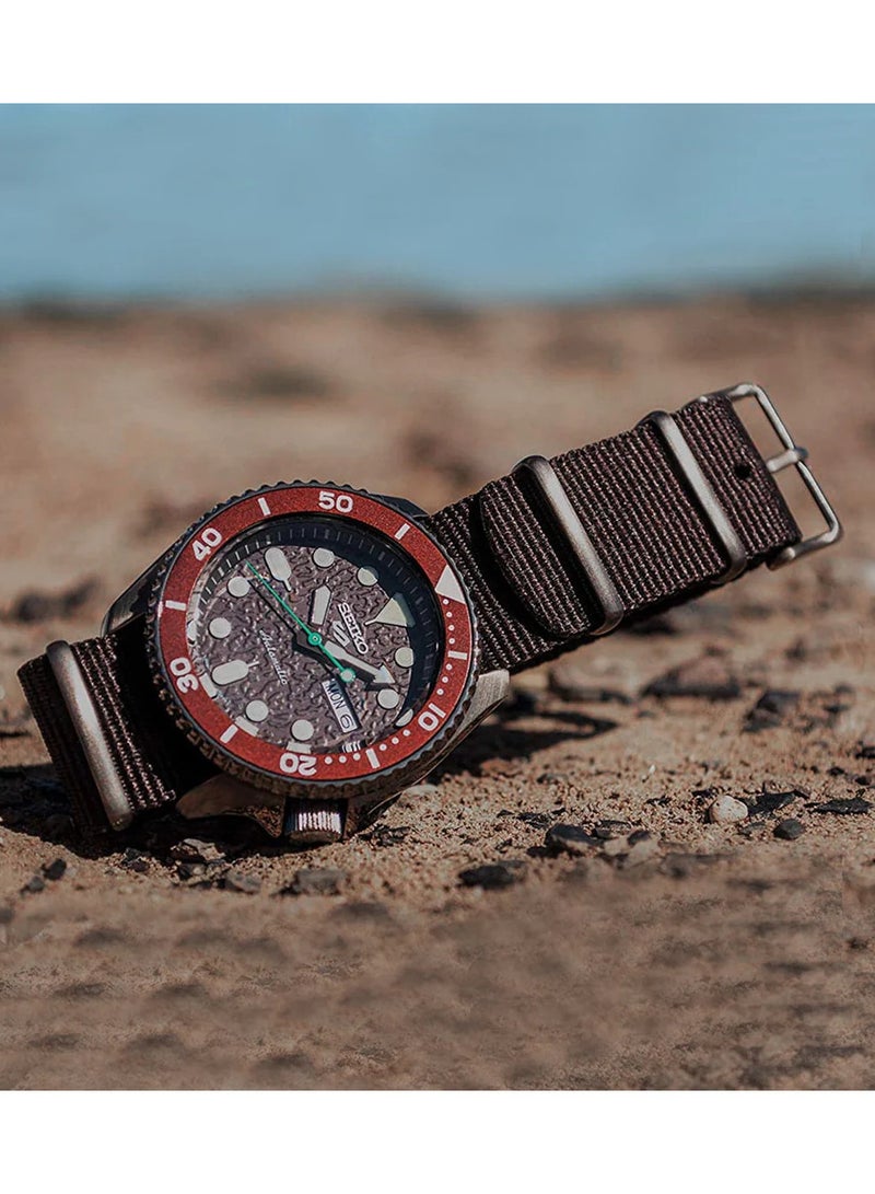 Seiko Men's New5 Sports Sport Brown Tone Automatic Watch - SRPD85K1 - Image 3