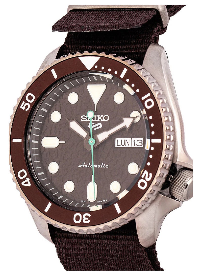 Seiko Men's New5 Sports Sport Brown Tone Automatic Watch - SRPD85K1 - Image 2