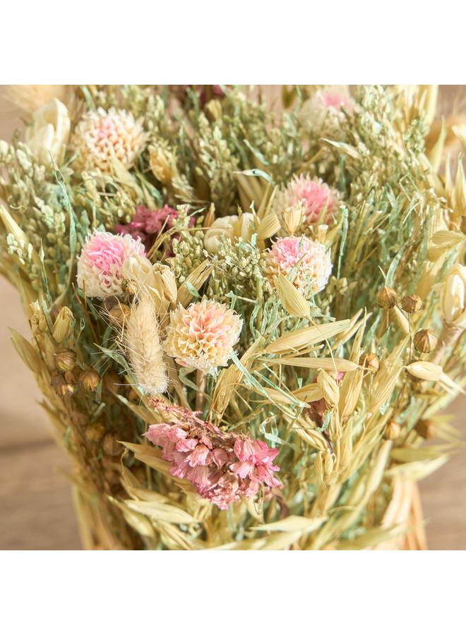 Home Box Flower Arrangement In Bamboo Basket 15 Cm - Image 2